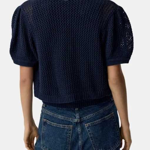 Samantha Crochet Cropped Cardigan