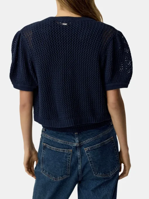 Samantha Crochet Cropped Cardigan