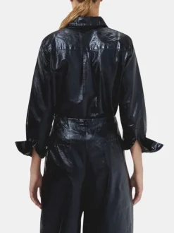 San Marino Metallic Linen Shirt