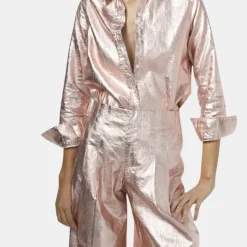 San Marino Metallic Linen Shirt