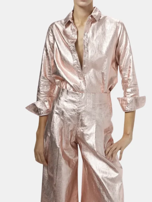 San Marino Metallic Linen Shirt