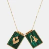 Scapular Virgin & Sacred Heart Necklace