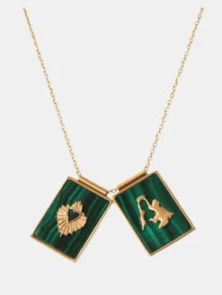 Scapular Virgin & Sacred Heart Necklace