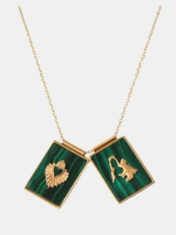 Scapular Virgin & Sacred Heart Necklace
