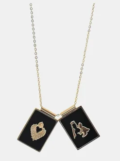 Scapular Virgin & Sacred Heart Necklace