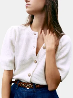 Shrunken Short Sleeve Cardigan
