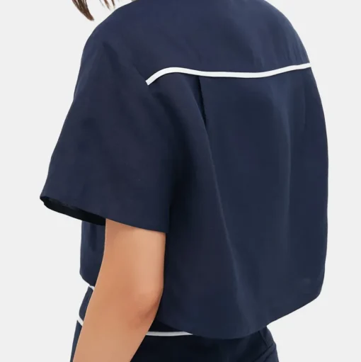 Solange Short Sleeve Cropped Shirt