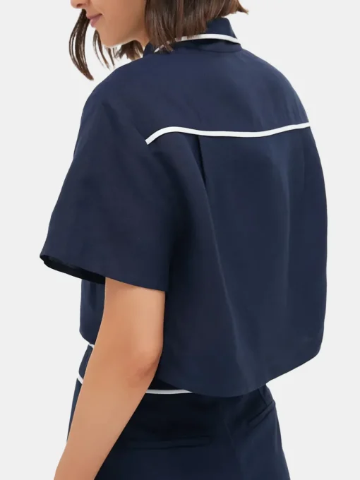 Solange Short Sleeve Cropped Shirt