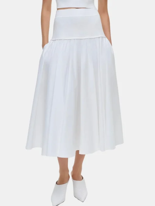 Stella Pleated Skirt with Knit