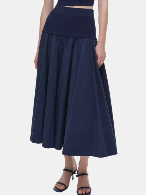 Stella Pleated Skirt with Knit