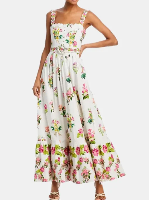 Taha Long Dress With Buckle