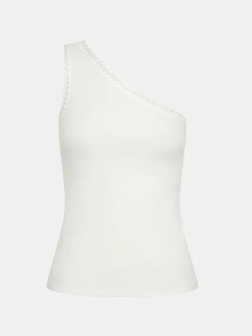 Tallulah One Shoulder Rib Tank