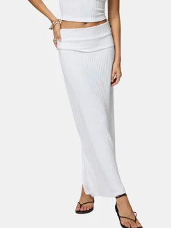 The Hygge Rib Fold Over Skirt