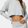 The Hygge Rib Long Sleeve Crop