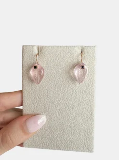 Tiny Cowry Sapphire Earrings