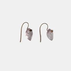 Tiny Cowry Sapphire Earrings