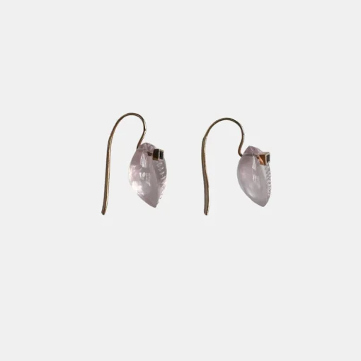 Tiny Cowry Sapphire Earrings