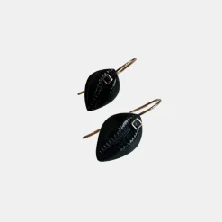 Tiny Cowry Sapphire Earrings