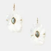 White Mother of Pearl Earrings