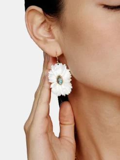White Mother of Pearl Earrings