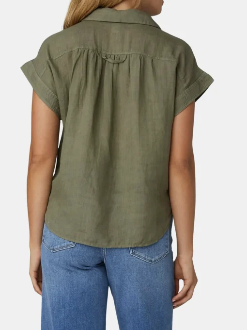 Wren Linen Button Down Blouse