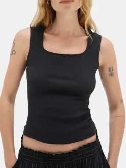 Ballet Cotton Rib Scoop Tank
