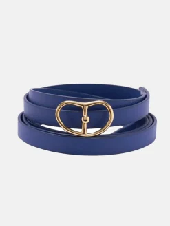 Double Wrap Georgia Belt In Azure