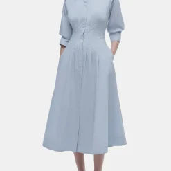 Jazz Pintuck Midi Dress