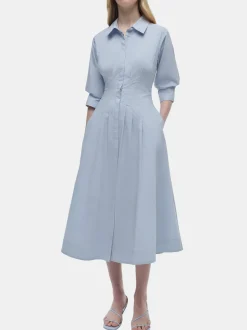 Jazz Pintuck Midi Dress